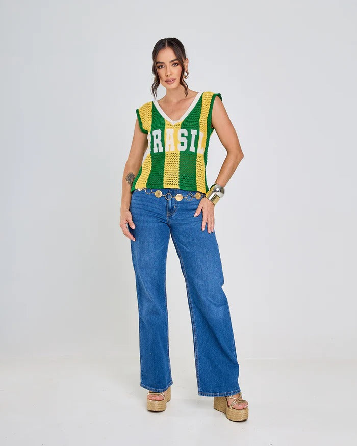 Regata Tricot Arena Brasil Copa 2026 - 🔥Compre 1 Leve 2 (Somente Hoje)🔥