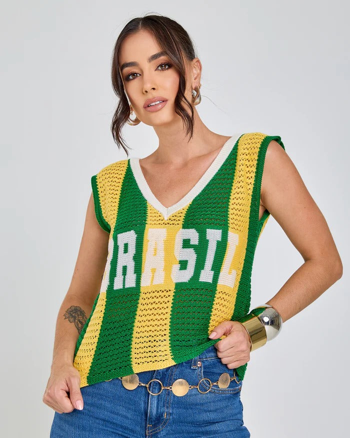 Regata Tricot Arena Brasil Copa 2026 - 🔥Compre 1 Leve 2 (Somente Hoje)🔥