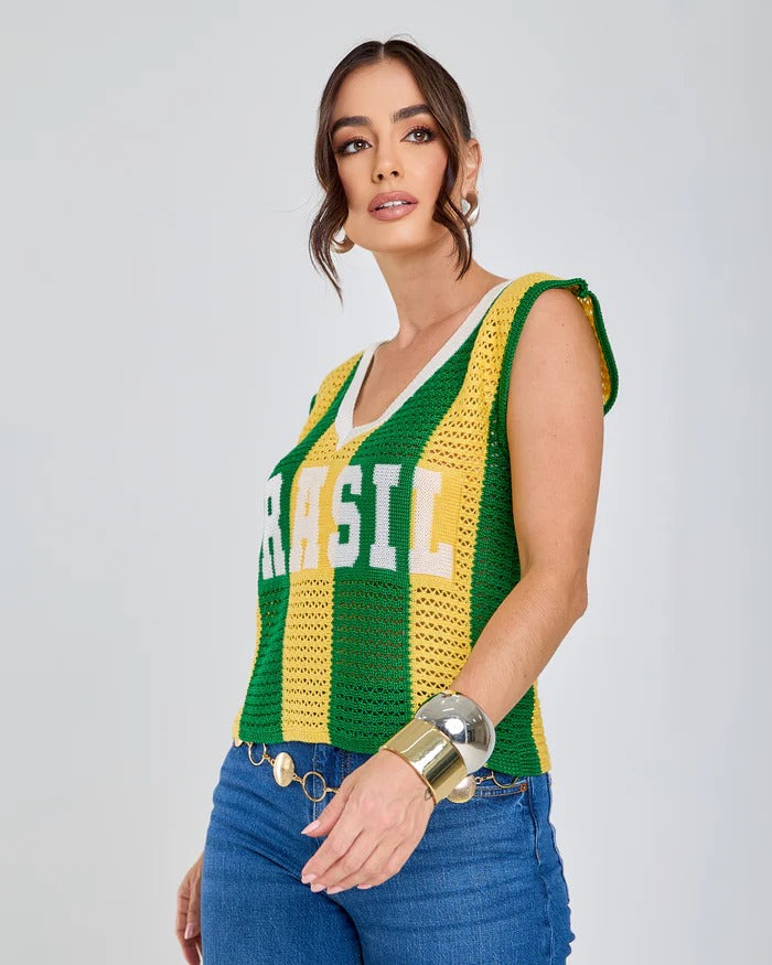 Regata Tricot Arena Brasil Copa 2026 - 🔥Compre 1 Leve 2 (Somente Hoje)🔥